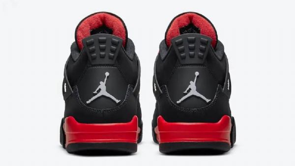 Nike Air Jordan 4 Gs Thunder Sko Til Damer Sort Rød