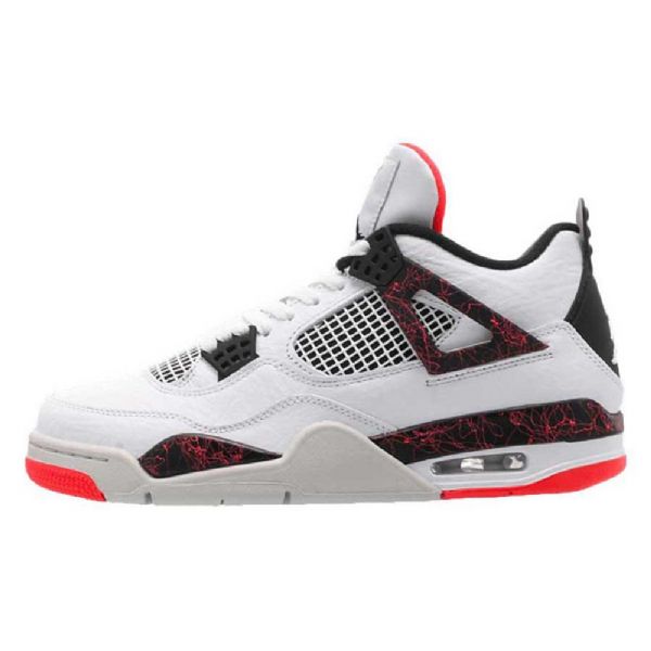 Nike Air Jordan 4 Hot Lava Sko Til Mænd Hvid Rød