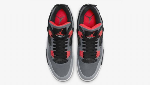 Nike Air Jordan 4 Infrarøde Sko Til Mænd Grå