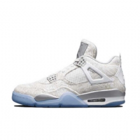 Nike Air Jordan 4 Laser Sko Til Mænd Grå