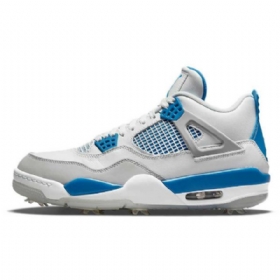 Nike Air Jordan 4 Military Golf Sko Til Damer Blå