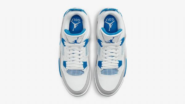 Nike Air Jordan 4 Military Golf Sko Til Damer Blå