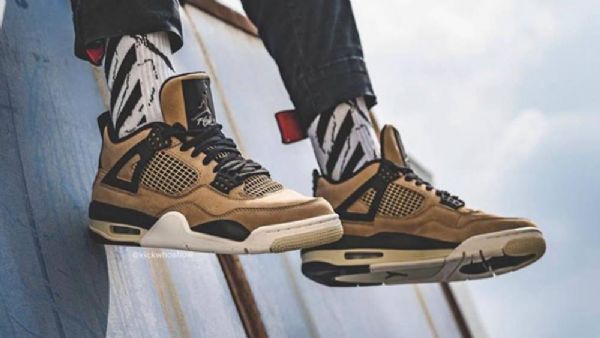 Nike Air Jordan 4 Mushroom Sko Til Damer Brun