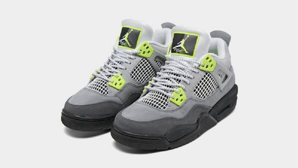 Nike Air Jordan 4 Neon Air Max 95 Sko Til Damer Grå
