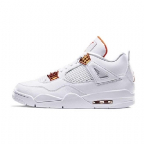 Nike Air Jordan 4 Pack Sko Til Mænd Hvid Orange
