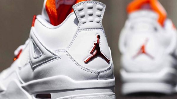 Nike Air Jordan 4 Pack Sko Til Mænd Hvid Orange