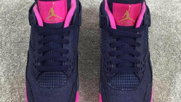 Nike Air Jordan 4 Pigesko Til Mænd Sort
