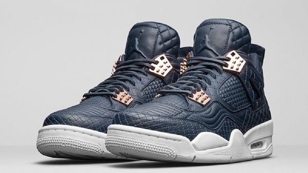 Nike Air Jordan 4 Pinnacle Obsidian Sko Til Mænd Marineblå
