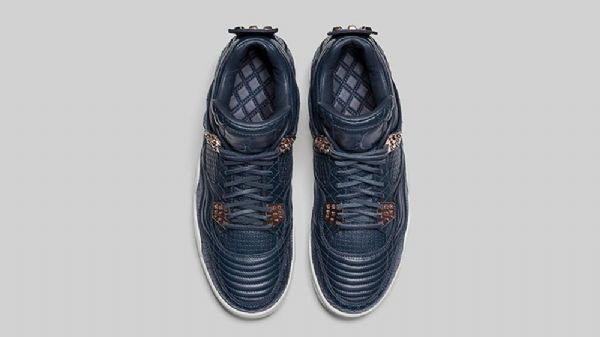 Nike Air Jordan 4 Pinnacle Obsidian Sko Til Mænd Marineblå