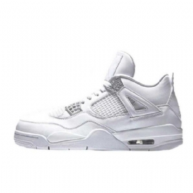 Nike Air Jordan 4 Pure Money Sko Til Mænd Hvid
