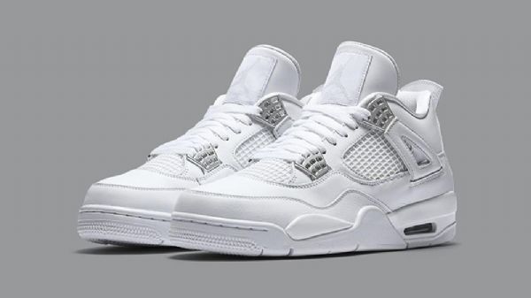 Nike Air Jordan 4 Pure Money Sko Til Mænd Hvid