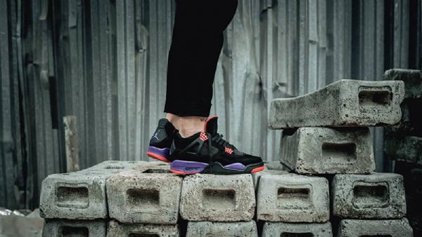 Nike Air Jordan 4 Raptors Sko Til Mænd Sort