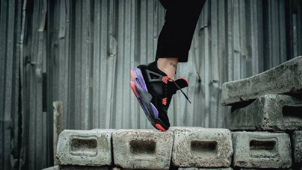 Nike Air Jordan 4 Raptors Sko Til Mænd Sort