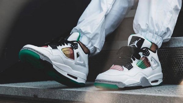 Nike Air Jordan 4 Rasta Sko Til Damer Hvid