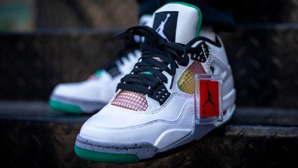 Nike Air Jordan 4 Rasta Sko Til Damer Hvid