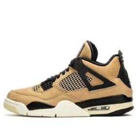 Nike Air Jordan 4 Retro Basketball Sko Til Damer Brun Sort