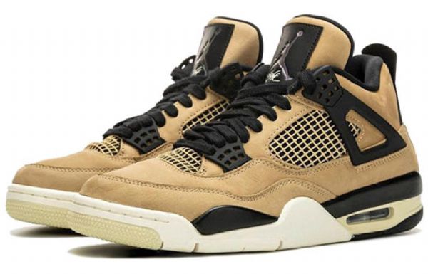 Nike Air Jordan 4 Retro Basketball Sko Til Damer Brun Sort