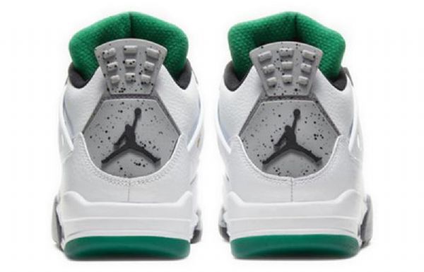 Nike Air Jordan 4 Retro Basketball Sko Til Damer Hvid Grøn
