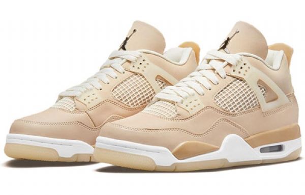 Nike Air Jordan 4 Retro Basketball Sko Til Damer Khaki