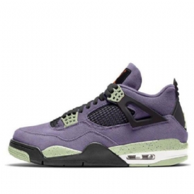 Nike Air Jordan 4 Retro Basketball Sko Til Damer Lilla