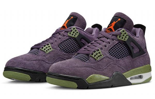 Nike Air Jordan 4 Retro Basketball Sko Til Damer Lilla