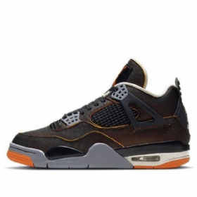 Nike Air Jordan 4 Retro Basketball Sko Til Damer Sort