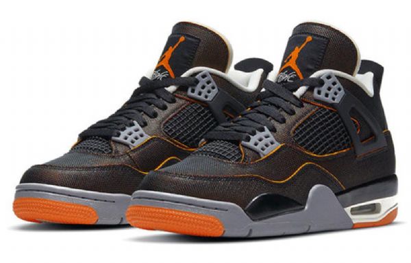 Nike Air Jordan 4 Retro Basketball Sko Til Damer Sort