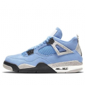 Nike Air Jordan 4 Retro Basketball Sko Til Mænd Blå
