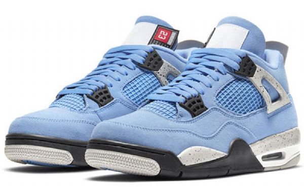 Nike Air Jordan 4 Retro Basketball Sko Til Mænd Blå