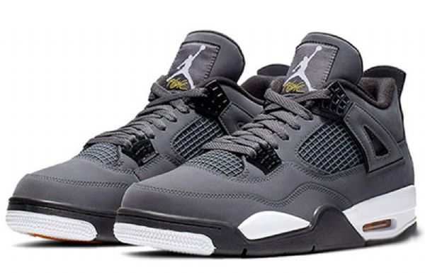 Nike Air Jordan 4 Retro Basketball Sko Til Mænd Grå