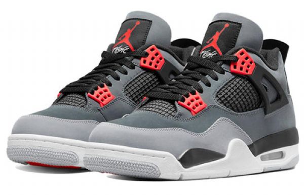 Nike Air Jordan 4 Retro Basketball Sko Til Mænd Grå