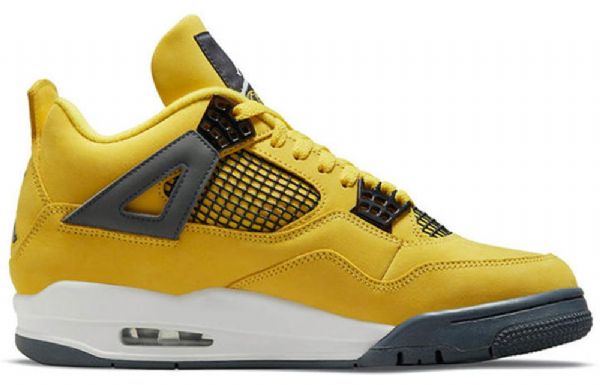 Nike Air Jordan 4 Retro Basketball Sko Til Mænd Gul