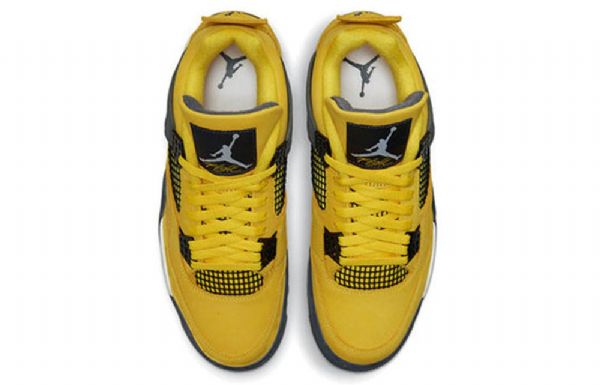 Nike Air Jordan 4 Retro Basketball Sko Til Mænd Gul
