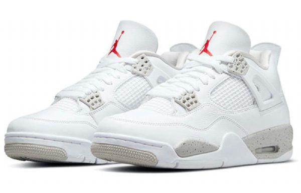 Nike Air Jordan 4 Retro Basketball Sko Til Mænd Hvid