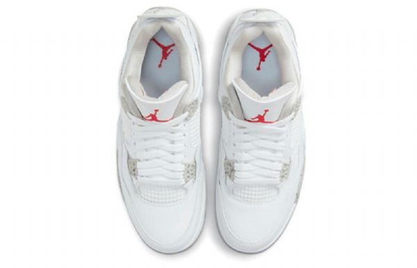 Nike Air Jordan 4 Retro Basketball Sko Til Mænd Hvid