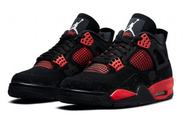 Nike Air Jordan 4 Retro Basketball Sko Til Mænd Rød