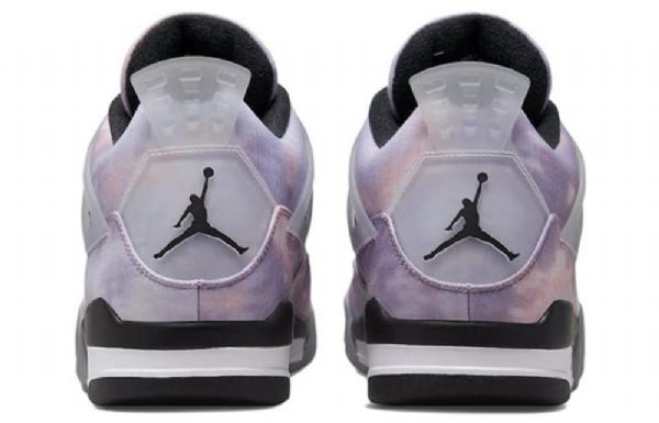 Nike Air Jordan 4 Retro Basketball Sko Til Mænd Sort Lilla