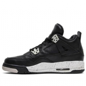 Nike Air Jordan 4 Retro Bg Basketball Sko Til Mænd Sort