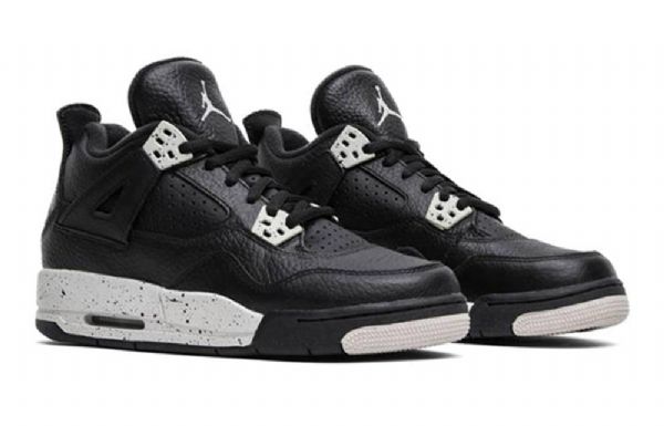 Nike Air Jordan 4 Retro Bg Basketball Sko Til Mænd Sort