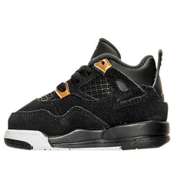 Nike Air Jordan 4 Retro Bt Sko Til Børn Hvid Sort