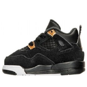 Nike Air Jordan 4 Retro Bt Sko Til Børn Hvid Sort