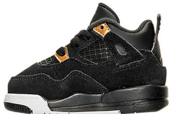 Nike Air Jordan 4 Retro Bt Sko Til Børn Hvid Sort