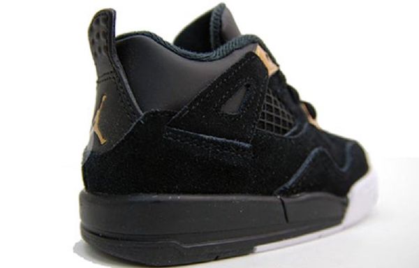 Nike Air Jordan 4 Retro Bt Sko Til Børn Hvid Sort