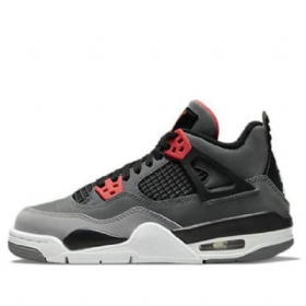 Nike Air Jordan 4 Retro Gs Basketball Sko Til Mænd Grå