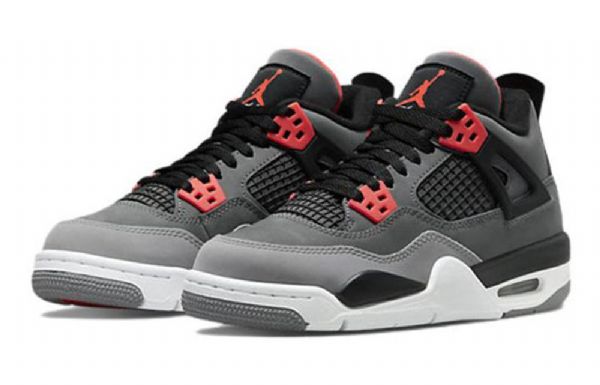 Nike Air Jordan 4 Retro Gs Basketball Sko Til Mænd Grå