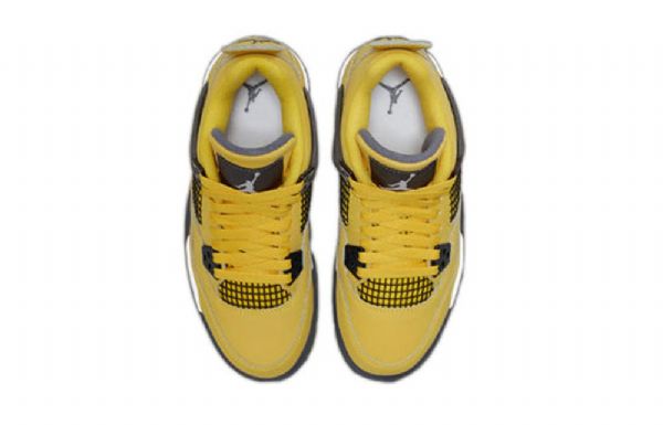 Nike Air Jordan 4 Retro Gs Basketball Sko Til Mænd Gul