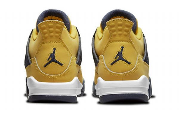 Nike Air Jordan 4 Retro Gs Basketball Sko Til Mænd Gul