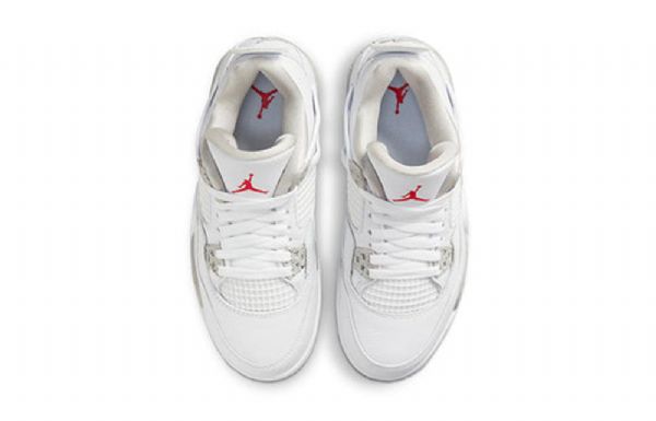 Nike Air Jordan 4 Retro Gs Basketball Sko Til Mænd Hvid