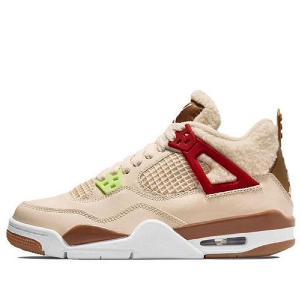 Nike Air Jordan 4 Retro Gs Basketball Sko Til Mænd Khaki