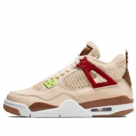 Nike Air Jordan 4 Retro Gs Basketball Sko Til Mænd Khaki